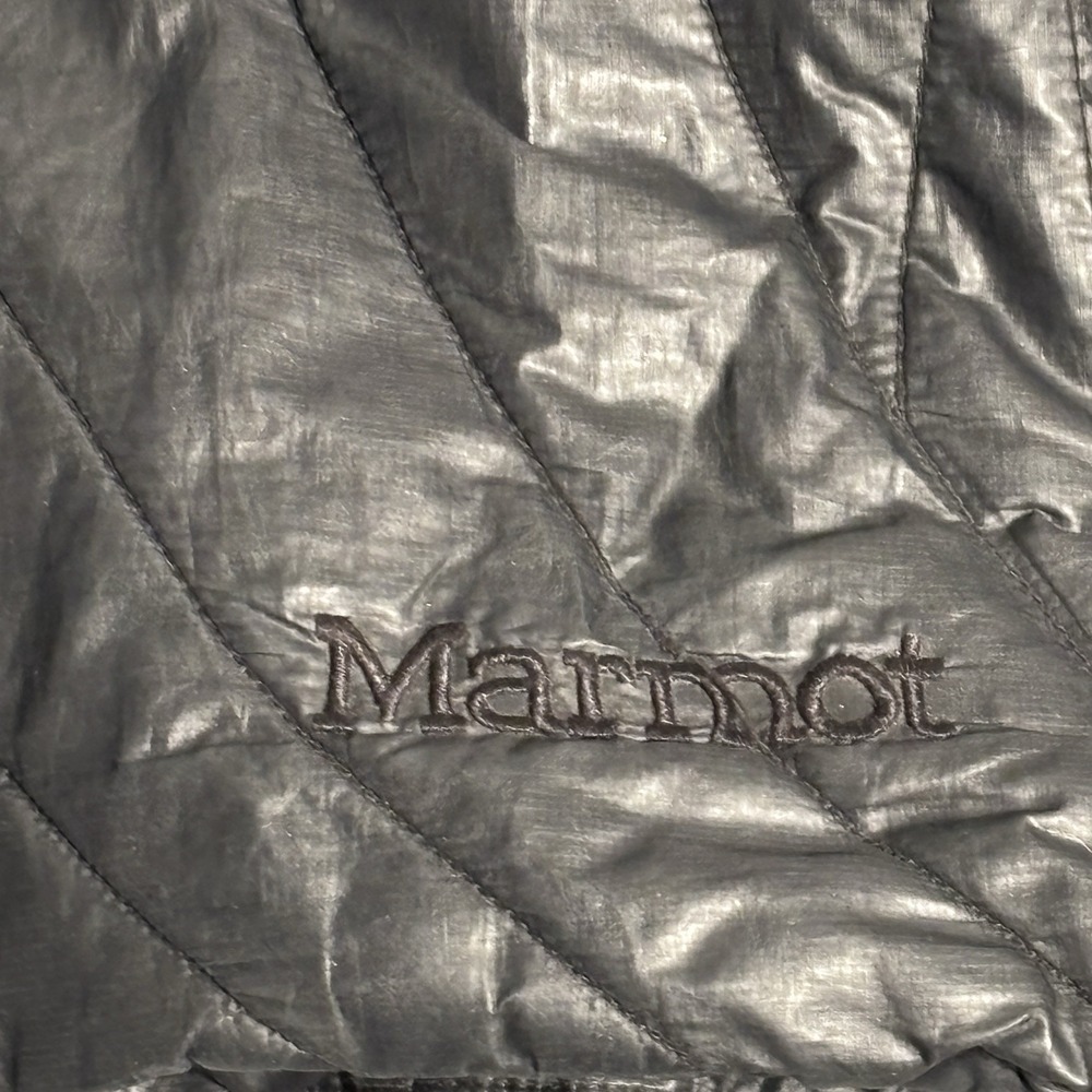 Marmot Puffer Jacket Womens Large Black Quilted Lightweight Hiking Packable - Picture 9 of 15